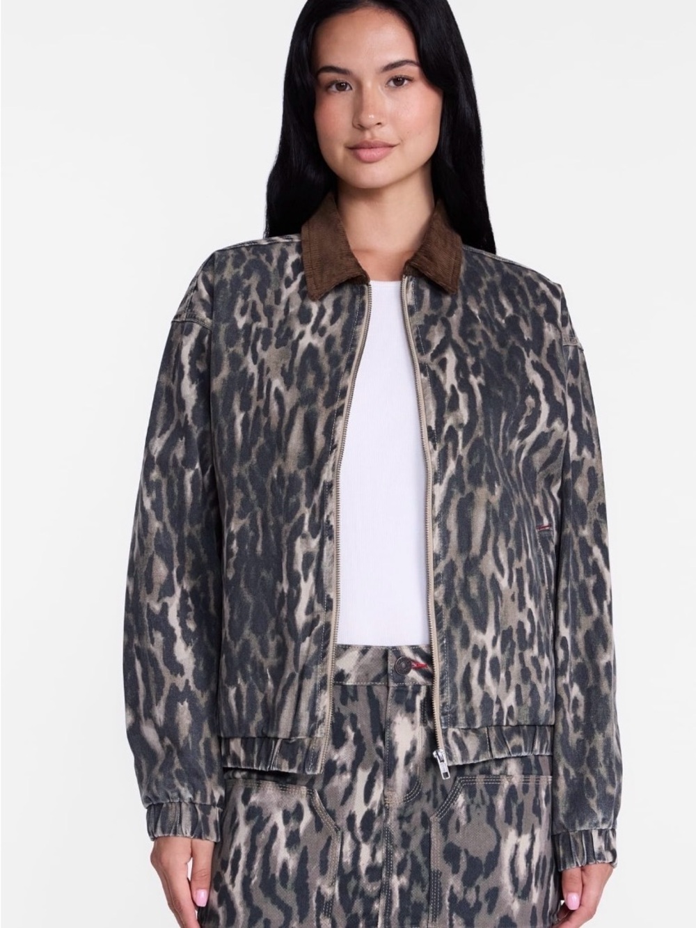 Madden NYC Women’s Cotton Twill Bomber Jacket